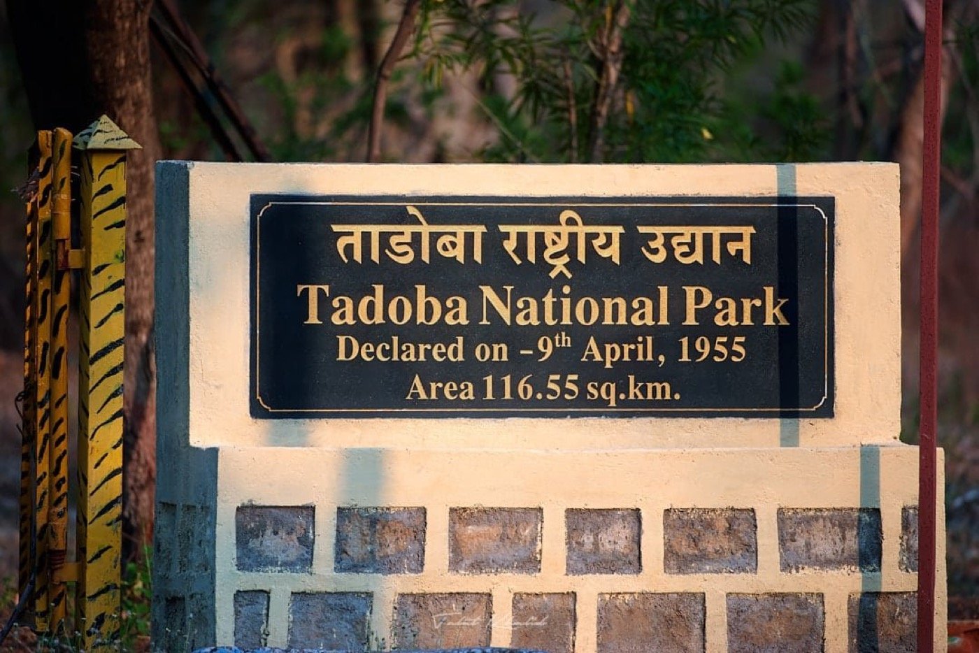 Tadoba National Park signboard